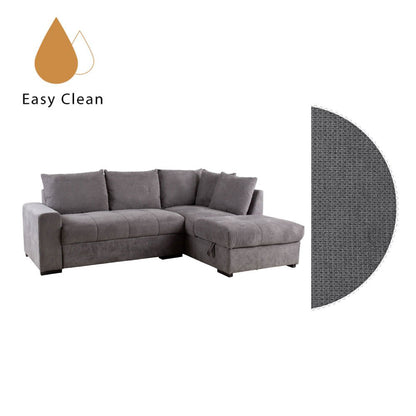 BILL ΚΑΝΑΠΕΣ ΚΡΕΒΑΤΙ ΓΩΝΙΑ ΔΕΞΙΑ STONE 241x173x94