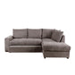 BILL ΚΑΝΑΠΕΣ ΚΡΕΒΑΤΙ ΓΩΝΙΑ ΔΕΞΙΑ TAUPE 241x173x94