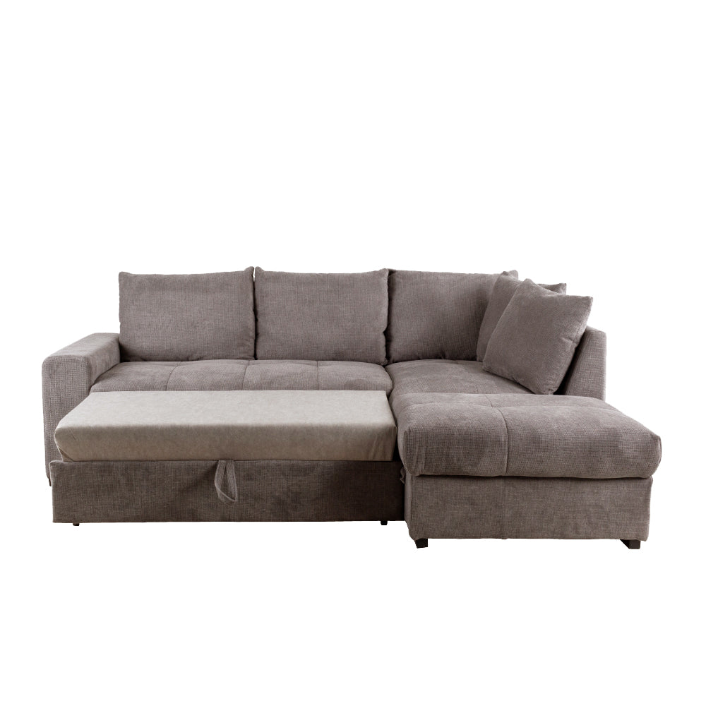 BILL ΚΑΝΑΠΕΣ ΚΡΕΒΑΤΙ ΓΩΝΙΑ ΔΕΞΙΑ TAUPE 241x173x94