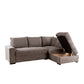 BILL ΚΑΝΑΠΕΣ ΚΡΕΒΑΤΙ ΓΩΝΙΑ ΔΕΞΙΑ TAUPE 241x173x94