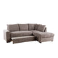 BILL ΚΑΝΑΠΕΣ ΚΡΕΒΑΤΙ ΓΩΝΙΑ ΔΕΞΙΑ TAUPE 241x173x94