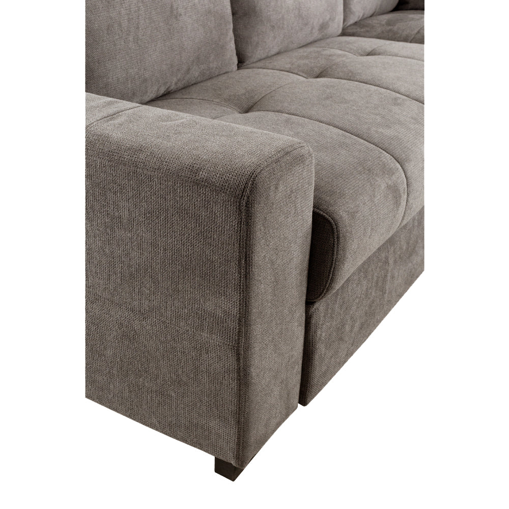BILL ΚΑΝΑΠΕΣ ΚΡΕΒΑΤΙ ΓΩΝΙΑ ΔΕΞΙΑ TAUPE 241x173x94