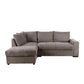 BILL ΚΑΝΑΠΕΣ ΚΡΕΒΑΤΙ ΓΩΝΙΑ ΑΡΙΣΤΕΡΗ TAUPE 241x173x94