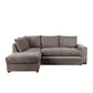 BILL ΚΑΝΑΠΕΣ ΚΡΕΒΑΤΙ ΓΩΝΙΑ ΑΡΙΣΤΕΡΗ TAUPE 241x173x94