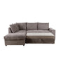 BILL ΚΑΝΑΠΕΣ ΚΡΕΒΑΤΙ ΓΩΝΙΑ ΑΡΙΣΤΕΡΗ TAUPE 241x173x94
