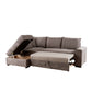 BILL ΚΑΝΑΠΕΣ ΚΡΕΒΑΤΙ ΓΩΝΙΑ ΑΡΙΣΤΕΡΗ TAUPE 241x173x94