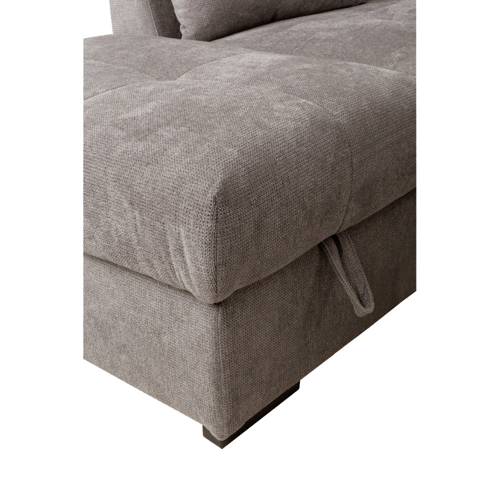 BILL ΚΑΝΑΠΕΣ ΚΡΕΒΑΤΙ ΓΩΝΙΑ ΑΡΙΣΤΕΡΗ TAUPE 241x173x94