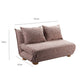 FUTON ΚΑΝΑΠΕΣ ΚΡΕΒΑΤΙ 2ΘΕΣΙΟΣ ΑΝΑΔΙΠΛΟΥΜΕΝΟΣ TERRACOTTA BEIGE ΜΕ PATTERN 141x87x76cm