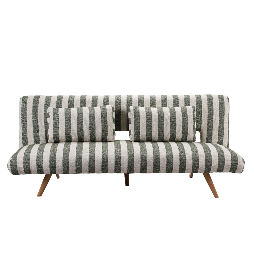 LA SPEZIA ΚΑΝΑΠΕΣ ΚΡΕΒΑΤΙ 3ΘΕΣΙΟΣ OFF WHITE ΛΑΔΙ 188x81x88cm