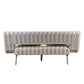 LA SPEZIA ΚΑΝΑΠΕΣ ΚΡΕΒΑΤΙ 3ΘΕΣΙΟΣ OFF WHITE BEIGE 188x81x88cm