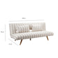LA SPEZIA ΚΑΝΑΠΕΣ ΚΡΕΒΑΤΙ 3ΘΕΣΙΟΣ OFF WHITE BEIGE 188x81x88cm