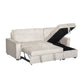 TRESOR ΚΑΝΑΠΕΣ ΚΡΕΒΑΤΙ ΓΩΝΙΑ ΑΝΑΣΤΡΕΨΙΜΗ OFF WHITE 223x145x91cm