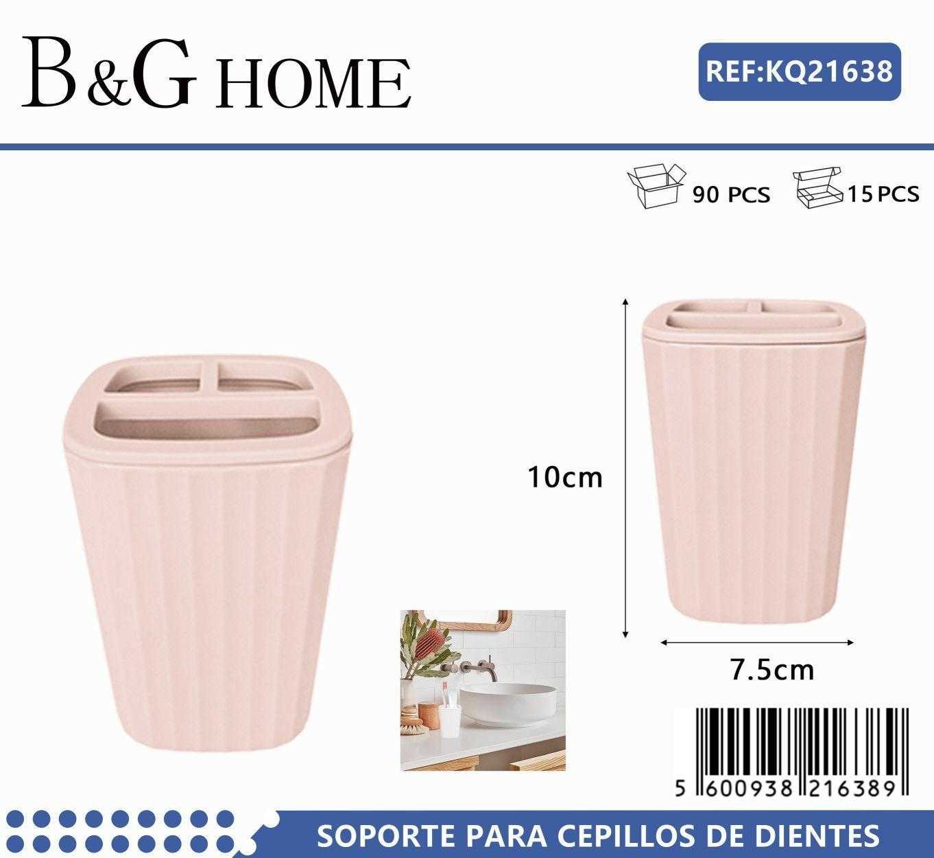 Θήκες οδοντόβουρτσας πλαστικές σε σετ 5Χ – Light Pink – 21638