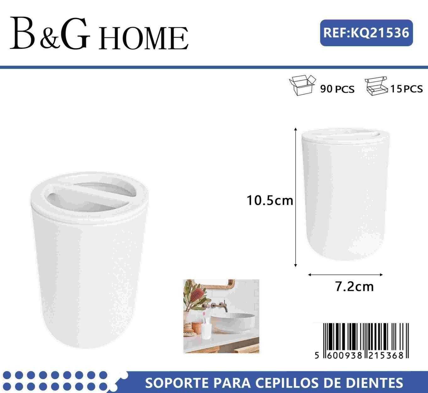 Θήκες οδοντόβουρτσας πλαστικές σε σετ 5Χ – White – 21536