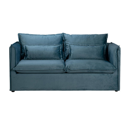 ONE ONLY ΚΑΝΑΠΕΣ 2ΘΕΣΙΟΣ ΜΕ ΑΠΟΣΥΡΟΜΕΝΟ ΓΑΛΑΖΙΟ ΣΚΟΥΡΟ 176x90x87