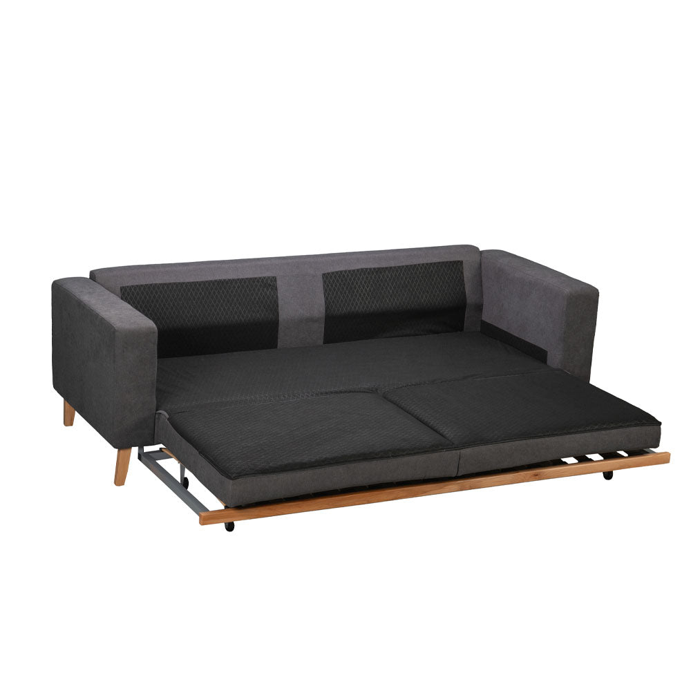 LUSSO ΚΑΝΑΠΕΣ ΚΡΕΒΑΤΙ 3ΘΕΣΙΟΣ ΓΚΡΙ LINO 17 218x85x87