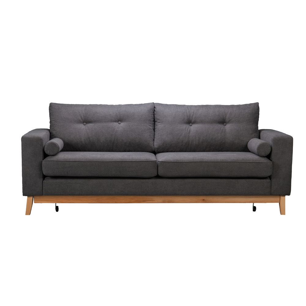LUSSO ΚΑΝΑΠΕΣ ΚΡΕΒΑΤΙ 3ΘΕΣΙΟΣ ΓΚΡΙ LINO 17 218x85x87