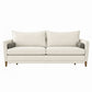COMMODO ΚΑΝΑΠΕΣ ΚΡΕΒΑΤΙ 3ΘΕΣΙΟΣ OFF WHITE NEVE 02 ΚΑΦΕ NEVE 16 230x81x88cm