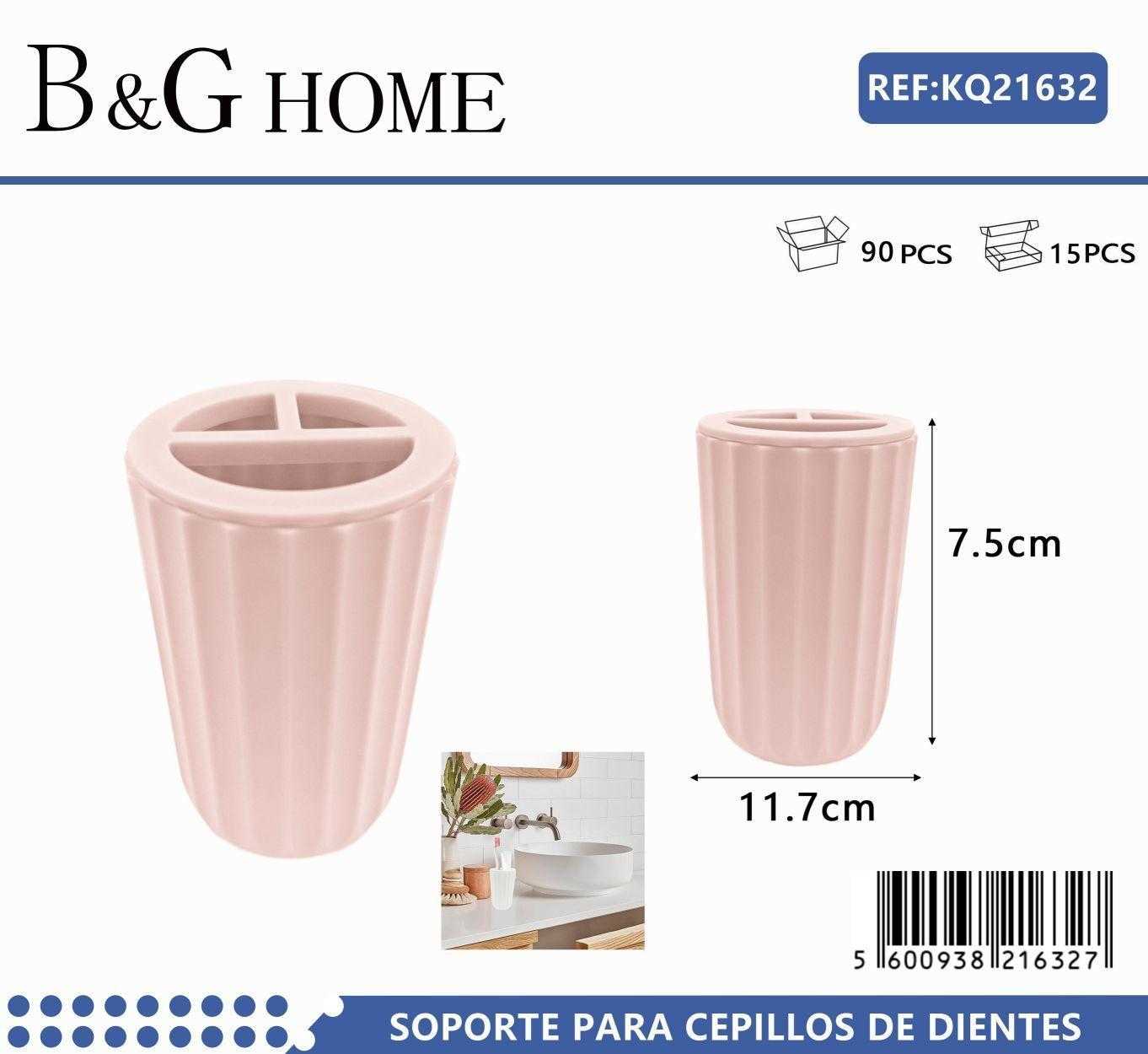 Θήκες οδοντόβουρτσας πλαστικές σε σετ 5Χ – Light Pink – 21632