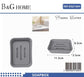Σαπουνοθήκες μπάνιου πλαστικές – Σετ 9pcs – Grey – 21604