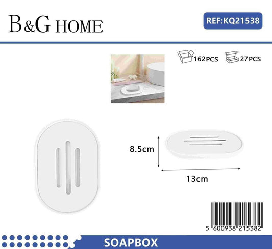 Σαπουνοθήκες μπάνιου πλαστικές – Σετ 9pcs – White – 21538
