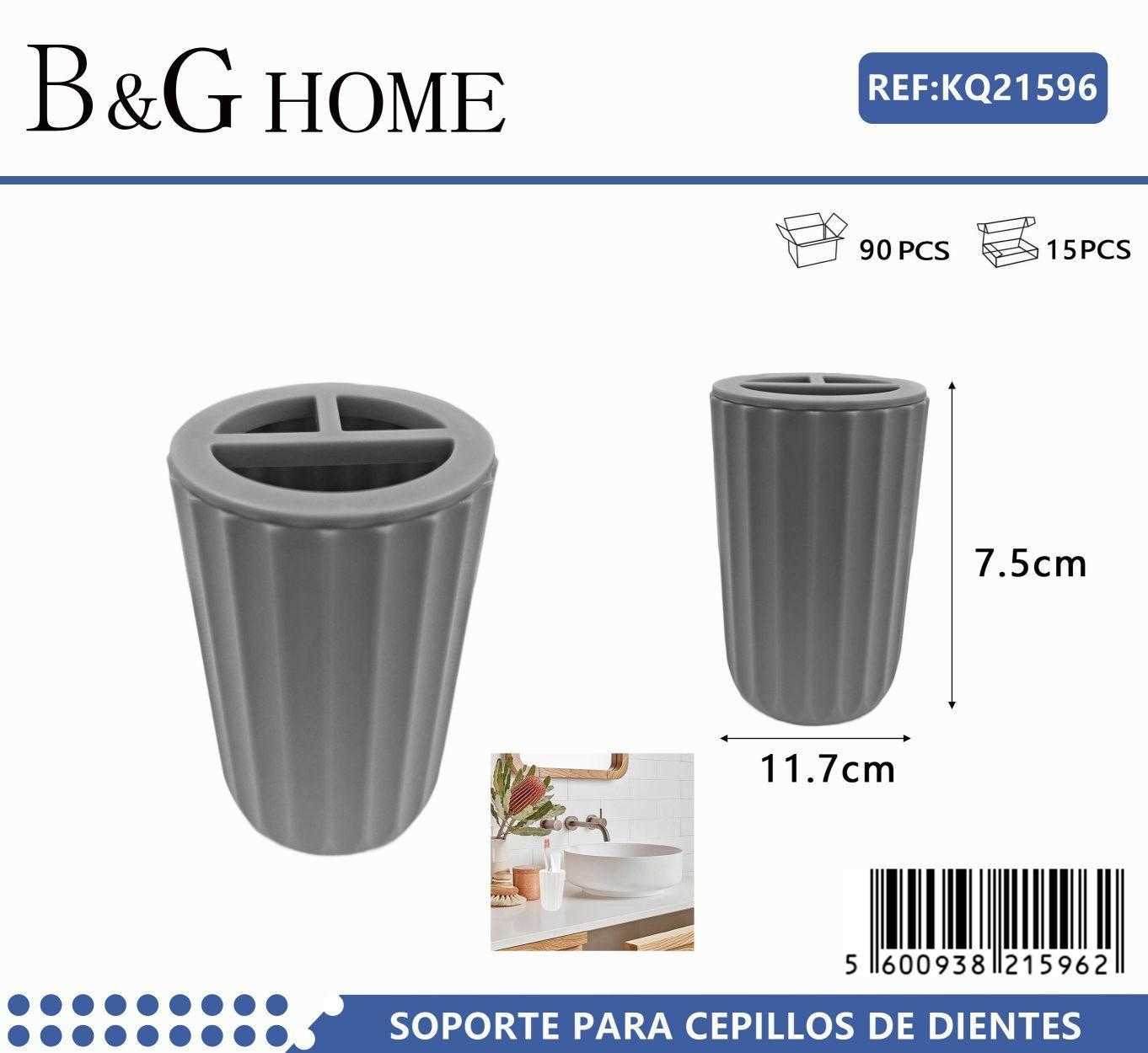 Θήκες οδοντόβουρτσας πλαστικές σε σετ 5Χ – Grey – 21596