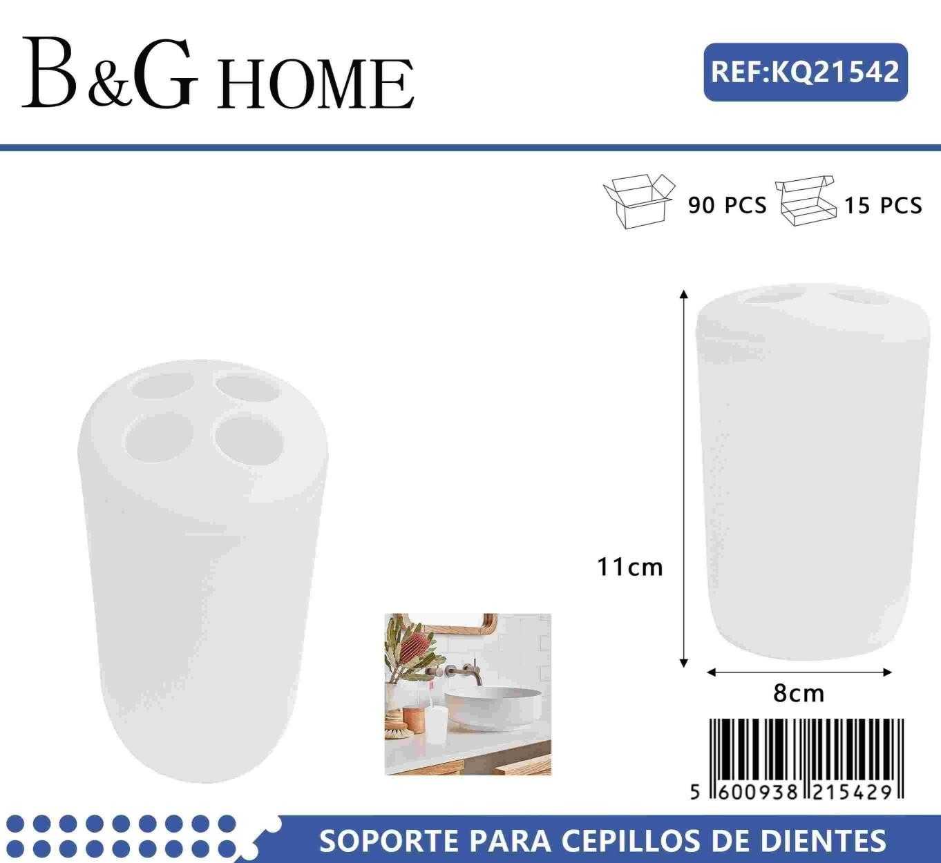 Θήκες οδοντόβουρτσας πλαστικές σε σετ 5Χ – White – 21542