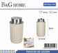 Θήκες κρεμοσάπουνου Dispenser πλαστικές – Σετ 5pcs – Beige – 21559