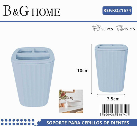 Θήκες οδοντόβουρτσας πλαστικές σε σετ 5Χ – Light Blue – 21674