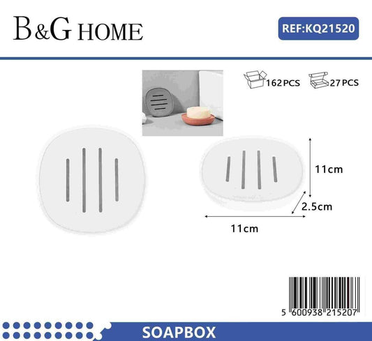 Σαπουνοθήκες μπάνιου πλαστικές – Σετ 9pcs – White – 21520