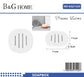Σαπουνοθήκες μπάνιου πλαστικές – Σετ 9pcs – White – 21520