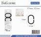 Κρίκοι κουρτίνας μπάνιου – Black – 21803