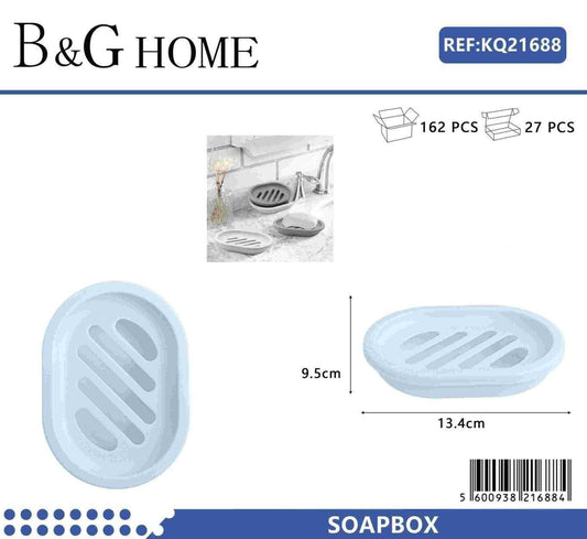 Σαπουνοθήκες μπάνιου πλαστικές – Σετ 9pcs – Light Blue – 21688