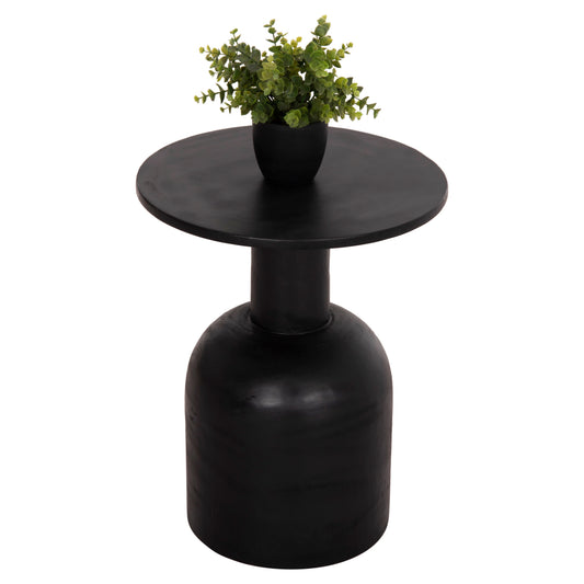 ΒΟΗΘΗΤΙΚΟ ΤΡΑΠΕΖΑΚΙ PUMBE HM9891.12 ΞΥΛΟ SUAR ΣΕ ΜΑΥΡΟ ΧΡΩΜΑ Φ40x50Υεκ