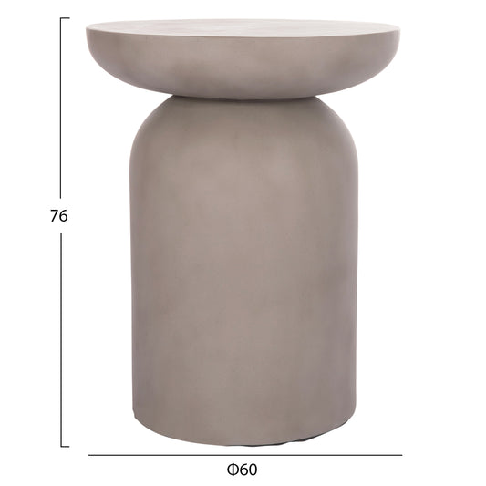 ΒΟΗΘΗΤΙΚΟ ΤΡΑΠΕΖΙ ANNA HM18160.03 FIBER CEMENT ΣΕ ΓΚΡΙ--Φ60x76Υεκ.