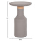 ΒΟΗΘΗΤΙΚΟ ΤΡΑΠΕΖΙ TRED(T) HM18169.03 FIBER CEMENT ΓΚΡΙ-ΦΥΣΙΚΟ RATTAN--Φ40x61Υεκ.