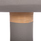 ΒΟΗΘΗΤΙΚΟ ΤΡΑΠΕΖΙ TRED(T) HM18169.03 FIBER CEMENT ΓΚΡΙ-ΦΥΣΙΚΟ RATTAN--Φ40x61Υεκ.