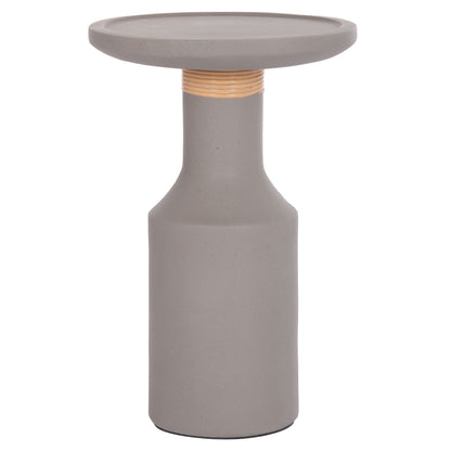 ΒΟΗΘΗΤΙΚΟ ΤΡΑΠΕΖΙ TRED(T) HM18169.03 FIBER CEMENT ΓΚΡΙ-ΦΥΣΙΚΟ RATTAN--Φ40x61Υεκ.