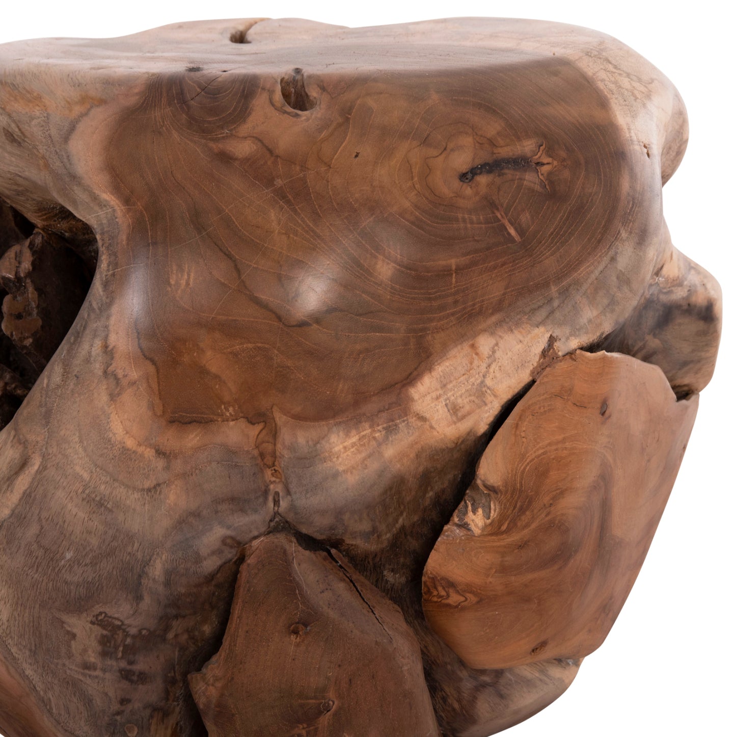 ΒΟΗΘΗΤΙΚΟ ΤΡΑΠΕΖΙ LOGGY HM18295 ΞΥΛΟ TEAK--ΦΥΣΙΚΟ 50x50x50Υεκ.