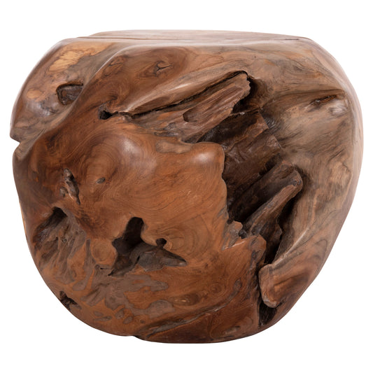 ΒΟΗΘΗΤΙΚΟ ΤΡΑΠΕΖΙ LOGGY HM18295 ΞΥΛΟ TEAK--ΦΥΣΙΚΟ 50x50x50Υεκ.