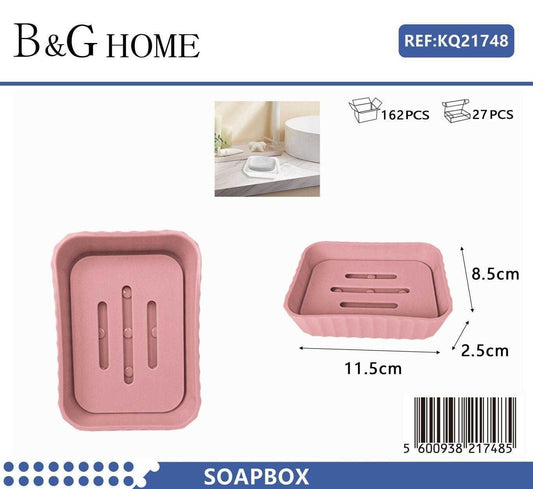 Σαπουνοθήκες μπάνιου πλαστικές – Σετ 9pcs – Pink – 21748