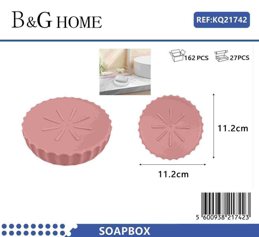 Σαπουνοθήκες μπάνιου πλαστικές – Σετ 5pcs – Pink – 21742