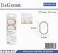 Κρίκοι κουρτίνας μπάνιου – Beige – 21587