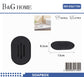 Σαπουνοθήκες μπάνιου πλαστικές – Σετ 9pcs – Black – 21784