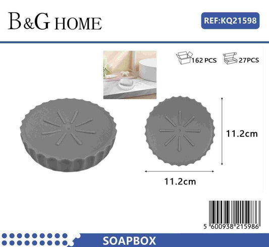 Σαπουνοθήκες μπάνιου πλαστικές – Σετ 9pcs – Grey – 21598