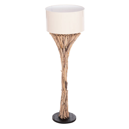 ΔΙΑΚΟΣΜΗΤΙΚΟ ΦΩΤΙΣΤΙΚΟ ΔΑΠΕΔΟΥ ALTAR HM4433 DRIFTWOOD--ΛΕΥΚΟ PVC Φ45x142Υεκ.