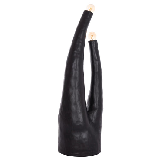 ΔΙΑΚΟΣΜΗΤΙΚΟ ΦΩΤΙΣΤΙΚΟ ΔΑΠΕΔΟΥ TUSKEN HM4702.01 FIBER CEMENT-ΜΑΥΡΟ 50x43x145Υεκ.