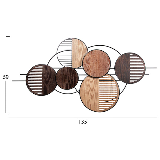 ΔΙΑΚΟΣΜΗΤΙΚΟ ΤΟΙΧΟΥ HM4216 ΜΕΤΑΛΛΟ ΣΕ ΓΗΙΝΑ ΧΡΩΜΑΤΑ 135x69 εκ.