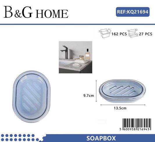Σαπουνοθήκες μπάνιου πλαστικές – Σετ 9pcs – Light Blue – 21694