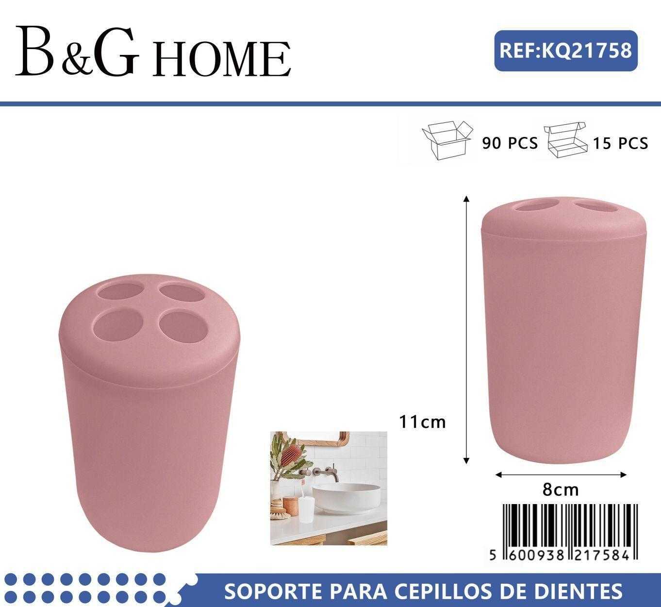 Θήκες οδοντόβουρτσας πλαστικές σε σετ 5Χ – Pink – 21758